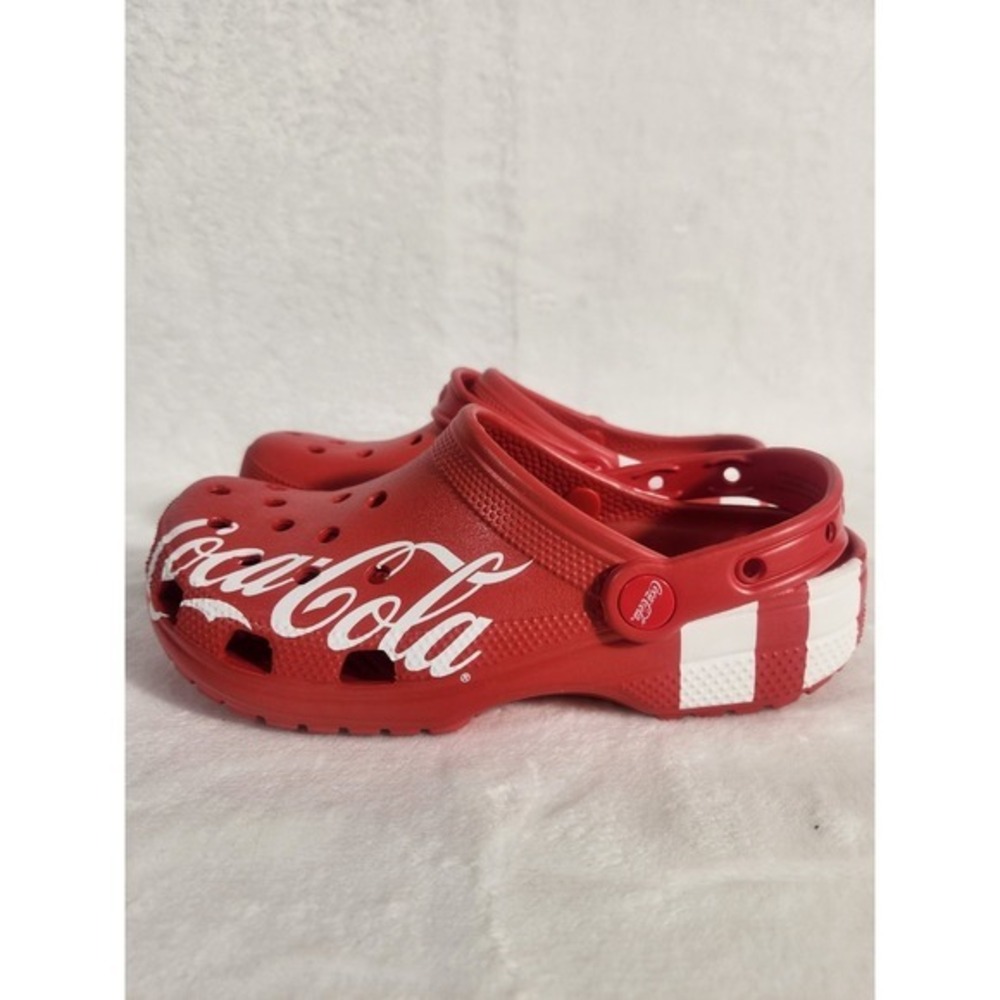Crocs Coca Cola Classic Clog Red White W-8 M-6 New - Picture 5 of 7